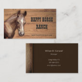 Horse Ranch Visitekaartje (Voorkant / Achterkant)