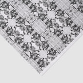 Horse repeat afbeelding zwart-wit kunstfoto tissuepapier (Detail)