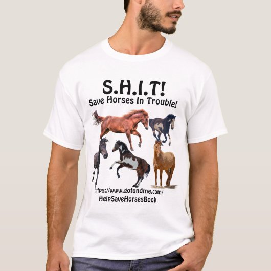 Horse Rescue S.H.I.T. - Paarden opslaan in T-shirt (Voorkant)