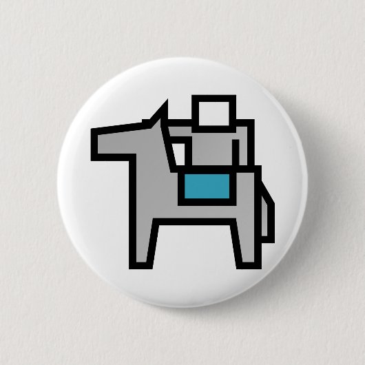 Horse Rider 2 Ronde Button 5,7 Cm (Voorkant)