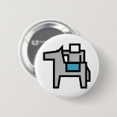 Horse Rider 2 Ronde Button 5,7 Cm (Voorkant /achterkant)