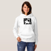 Horse Rider die Amerikaanse vlag voert Hoodie (Voorkant volledig)