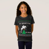 Horse Rider Equestrian Cowboy Ugly met kerst Sweat T-shirt (Voorkant volledig)
