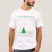 Horse Rider Equestrian Cowboy Ugly met kerst Sweat T-shirt (Voorkant)