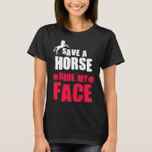 Horse Rider Horseback die een paard redt T-shirt (Voorkant)