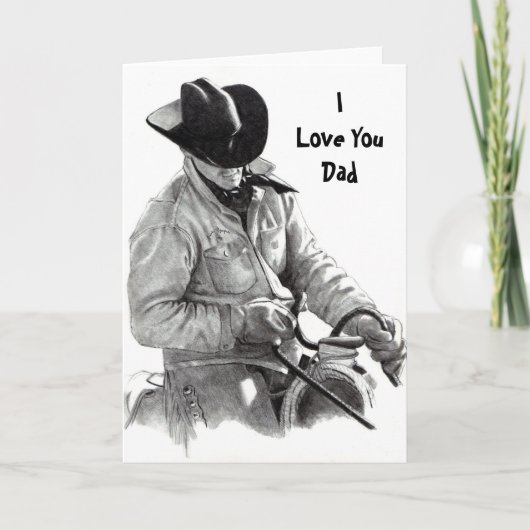 HORSE RIDER, ILove YouDad Kaart (Voorkant)