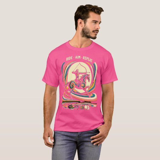 Horse Rider Mounted Archery T-shirt (Voorkant volledig)