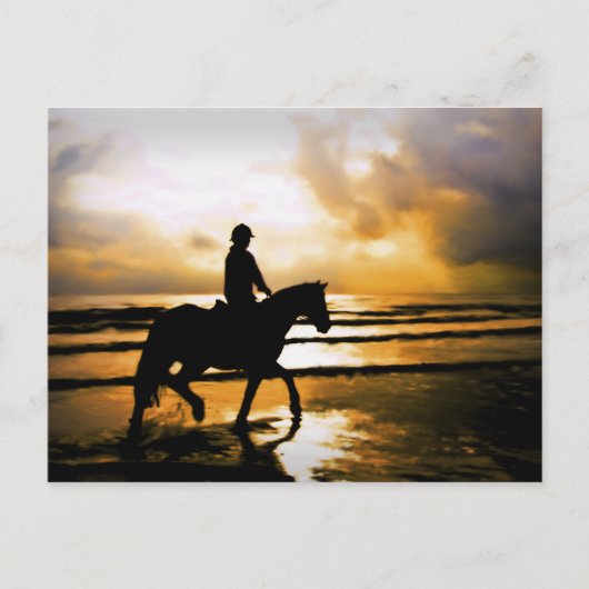 HORSE RIDER OP BACH BRIEFKAART (Voorkant)