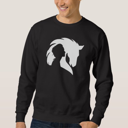 Horse Rider Silhouette Trui (Voorkant)