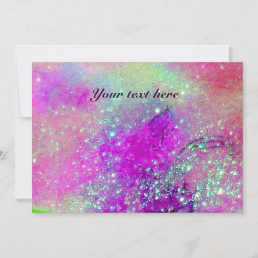 HORSE RIDERS IN NACHT, Blauw Paars, Roze Sparkles (Voorkant)