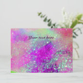 HORSE RIDERS IN NACHT, Blauw Paars, Roze Sparkles (Staand voorkant)