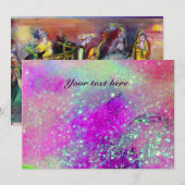 HORSE RIDERS IN NACHT, Blauw Paars, Roze Sparkles (Voorkant / Achterkant)