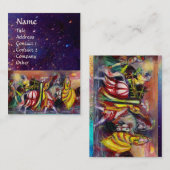 HORSE RIDERS, MUZIEK IN DE NACHT Fantasy Blue Visitekaartje (Voorkant / Achterkant)