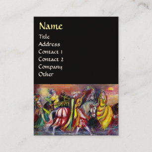 HORSE RIDERS, MUZIEK IN NACHT, Fantasy Black Visitekaartje