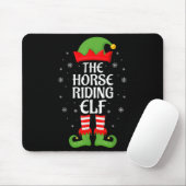 Horse Riding Elf Xmas Family Matching Elf Squad Ch Muismat (Met muis)