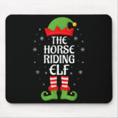 Horse Riding Elf Xmas Family Matching Elf Squad Ch Muismat (Voorkant)