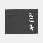 Horse Riding Gift Fleece Deken (Voorkant (Horizontaal))