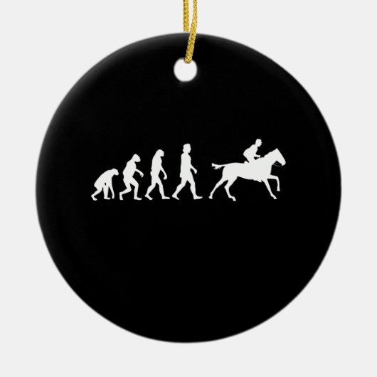 Horse Riding Gift Keramisch Ornament (Voorkant)