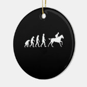 Horse Riding Gift Keramisch Ornament (Links)