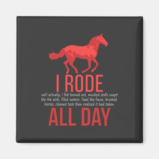 Horse Riding - Horse Ride Magneet (Voorkant)