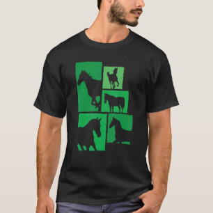Horse Riding Horse Silhouette Horse Rider Horsebac T-shirt