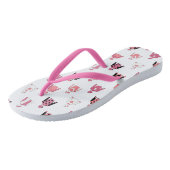 Horse Riding Jockey Pink White Teenslippers (Schuin)
