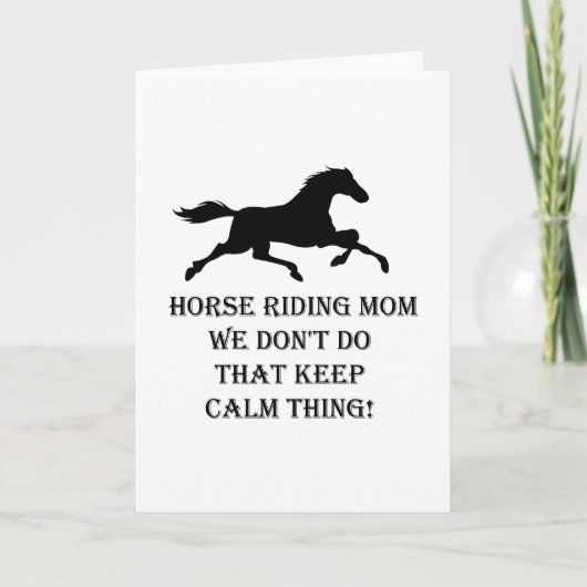 Horse Riding Ma Funny Moederdag Gifts Kaart (Voorkant)