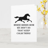 Horse Riding Ma Funny Moederdag Gifts Kaart (Gele Bloem)