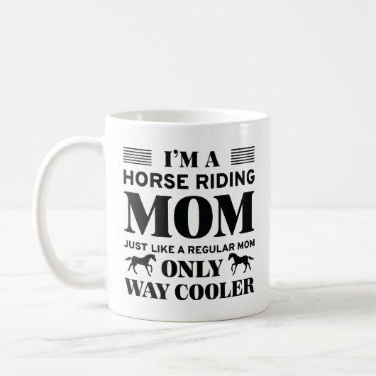 Horse Riding Mom Koffiemok (Links)