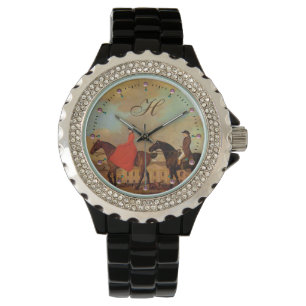 HORSE RIDING Monogram Horloge