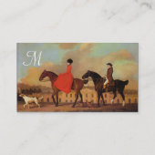 HORSE RIDING Monogram Visitekaartje (Achterkant)
