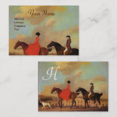 HORSE RIDING Monogram Visitekaartje (Voorkant / Achterkant)