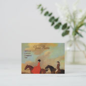 HORSE RIDING Monogram Visitekaartje (Staand voorkant)