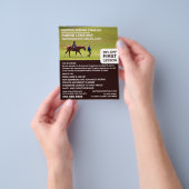 Horse Riding Portret, Riding Instructor, Academie Flyer (Hand)
