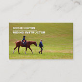 Horse Riding Portret, Riding Instructor, Academie Visitekaartje (Voorkant)