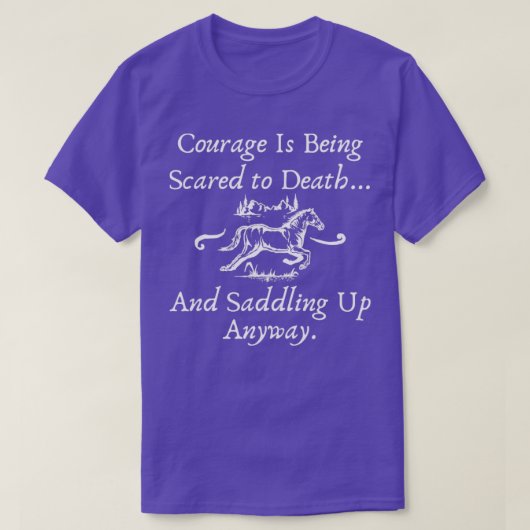Horse Riding Quote T-shirt (Design voorkant)