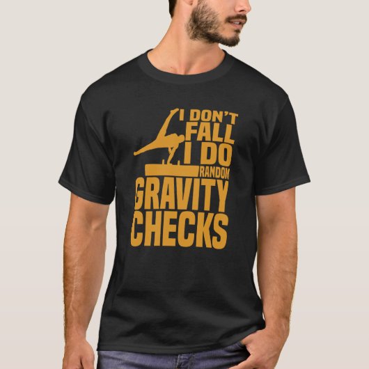 Horse Riding Random Gravity Checks Horse Vaulting T-shirt (Voorkant)