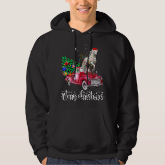 Horse Riding Red Truck Xmas Merry Christmas  Hoodie