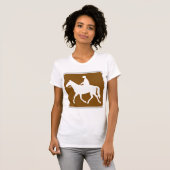 Horse Riding Road Sign Womens T-Shirt (Voorkant volledig)