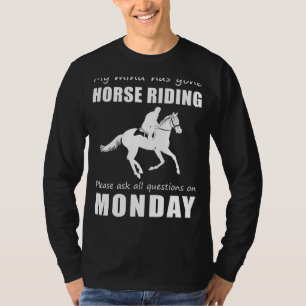 Horse Riding State of Mind T-shirt  Bewaar Vragen