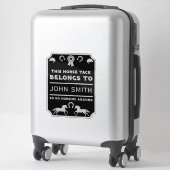Horse Riding Tack Eigenaar Sticker (Koffer)