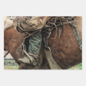 Horse Riding Western Rodeo Cowboy Inpakpapier Vel (Voorkant 3)