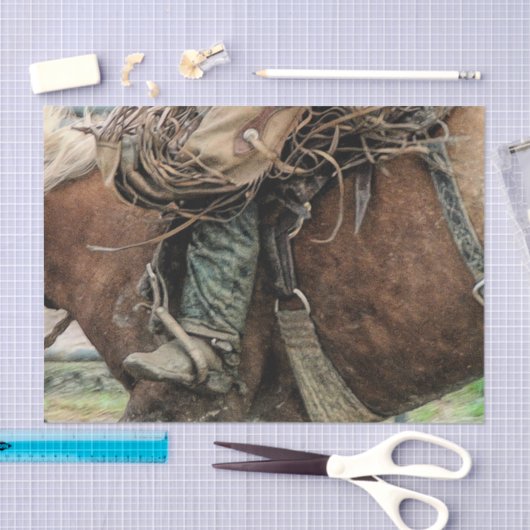 Horse Riding Western Rodeo Cowboy Tissuepapier (Craft)