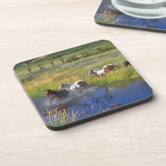 Horse River Bier Onderzetter (Linkerzijde)