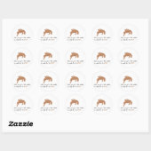 horse ronde sticker (Vel)