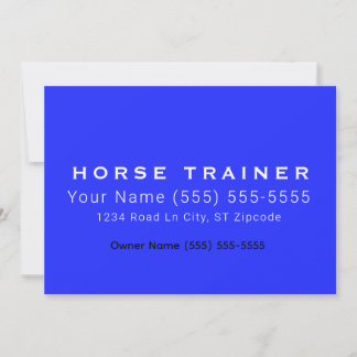 Horse Royal Professional Business Card Kaart