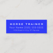 Horse Royal Professional Business Card Mini Visitekaartje (Voorkant)