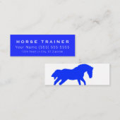 Horse Royal Professional Business Card Mini Visitekaartje (Voorkant / Achterkant)