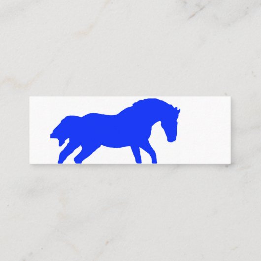 Horse Royal Professional Business Card Mini Visitekaartje (Achterkant)