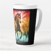 Horse running  latte mok (Rechterhoek)